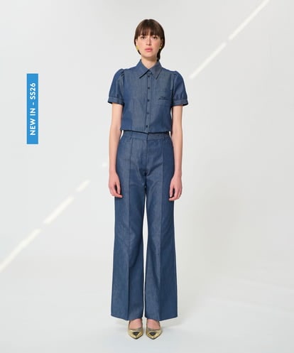 VZLGD13390 TARA JARMON ライトデニムパンツ