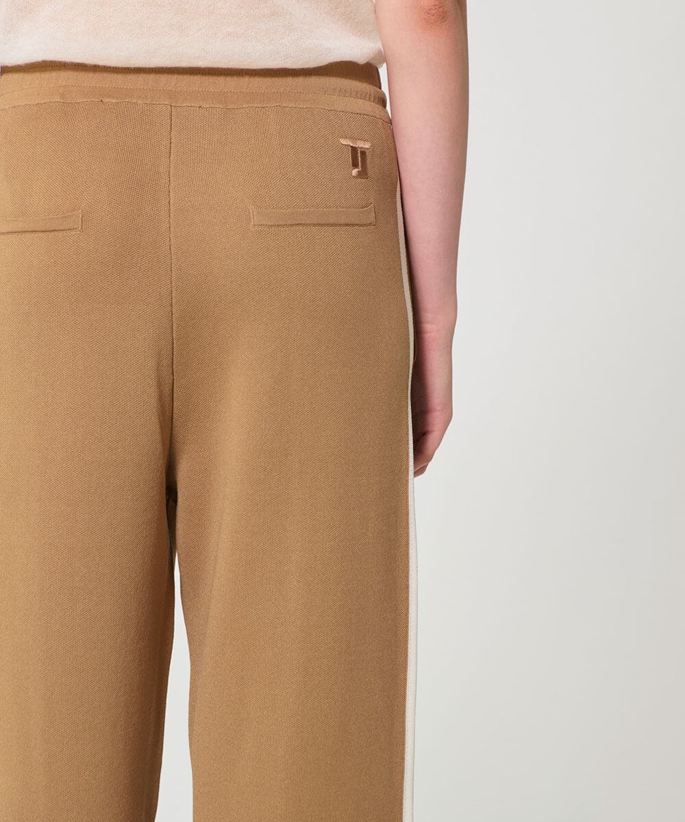 VZLGD14470 TARA JARMON(タラ ジャーモン) スマートピケニットパンツ ハニーベージュ