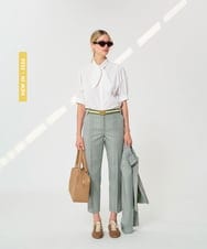 VZLGD15450 TARA JARMON(タラ ジャーモン) プリンスオブウェールズチェックパンツ グリーン