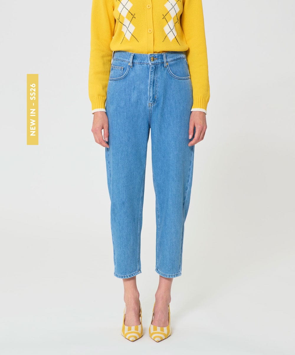 VZLGD16300 TARA JARMON(タラ ジャーモン) ウォッシュデニムパンツ ブルー