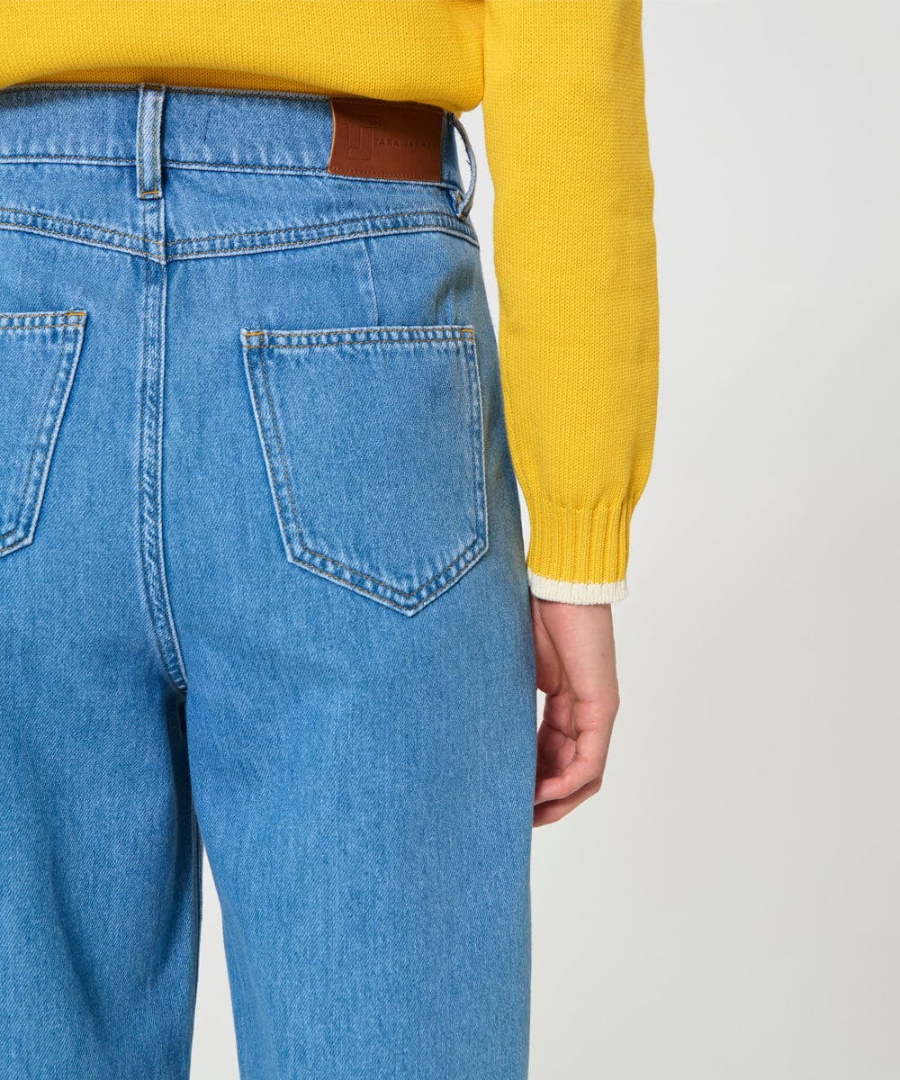 VZLGD16300 TARA JARMON(タラ ジャーモン) ウォッシュデニムパンツ ブルー