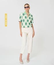 VZLGD19300 TARA JARMON(タラ ジャーモン) サマーデニムパンツ ホワイト