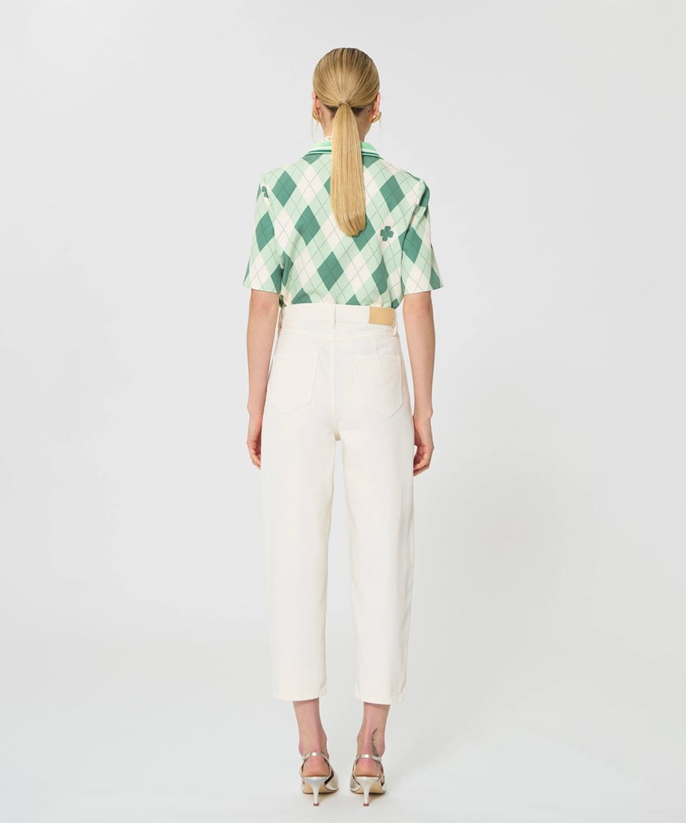 VZLGD19300 TARA JARMON(タラ ジャーモン) サマーデニムパンツ ホワイト