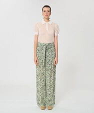 VZLGD20470 TARA JARMON(タラ ジャーモン) デイジーガーデンプリントパンツ グリーン