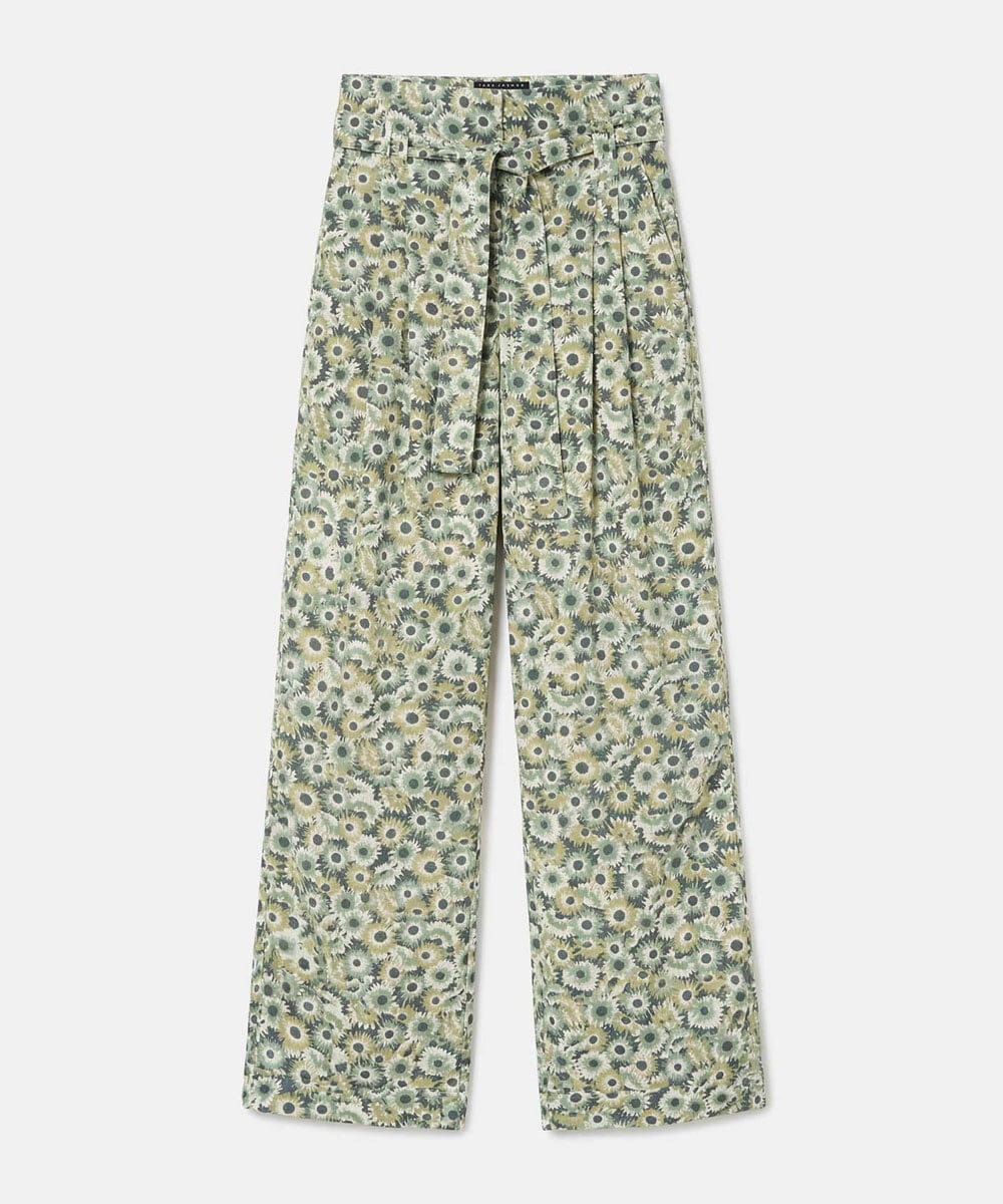 VZLGD20470 TARA JARMON(タラ ジャーモン) デイジーガーデンプリントパンツ グリーン