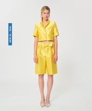 VZLGD25500 TARA JARMON(タラ ジャーモン) サテンパンツ ミモザイエロー