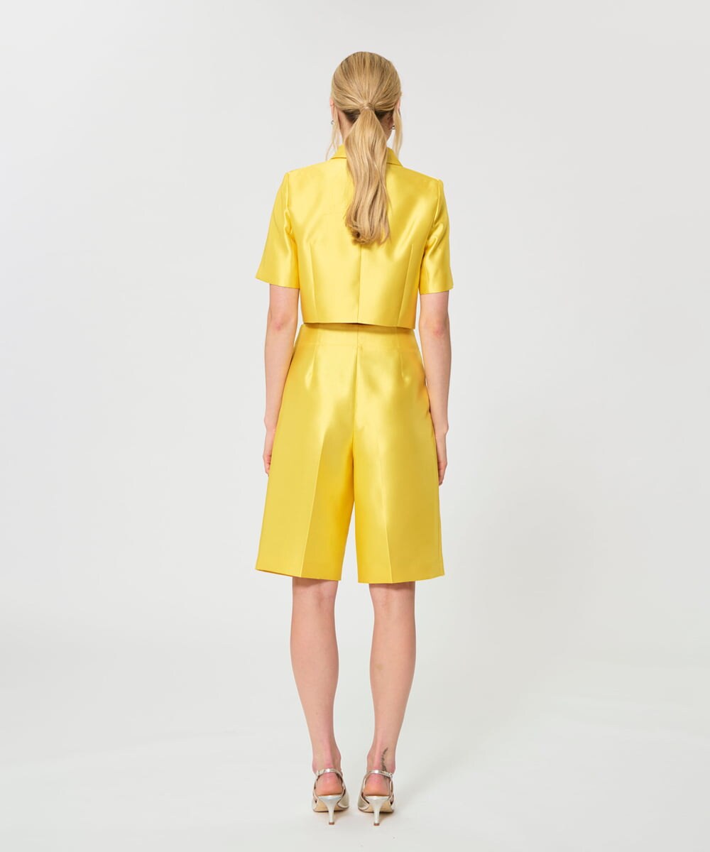 VZLGD25500 TARA JARMON(タラ ジャーモン) サテンパンツ ミモザイエロー