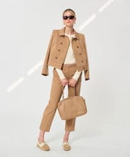 VZLGD42410 TARA JARMON(タラ ジャーモン) コットンギャバジンパンツ ベージュ