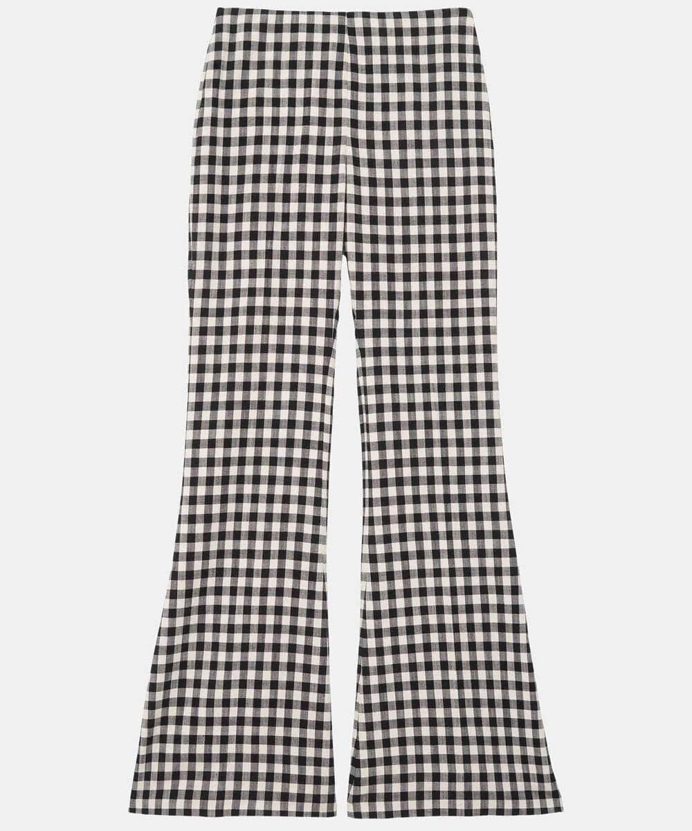 VZLGU01360 TARA JARMON(タラ ジャーモン) Gingham viscose suiting ブラック