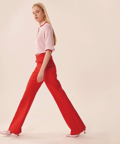 VZLGU07330 TARA JARMON Double cloth pants