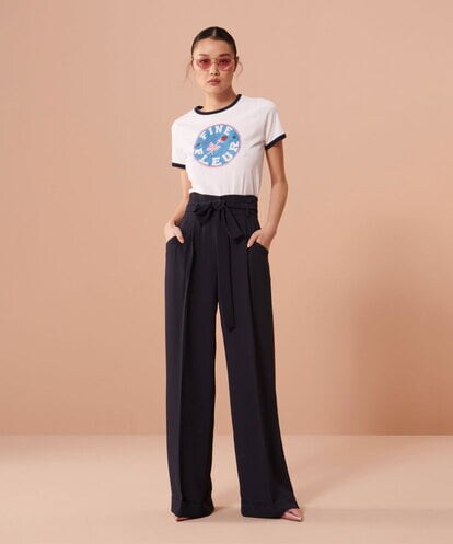 VZLGU15320 TARA JARMON Crepe pants
