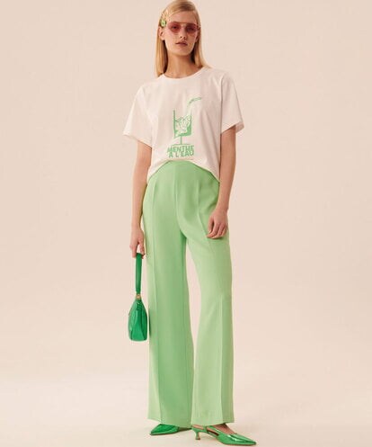 VZLGU16310 TARA JARMON Crepe pants