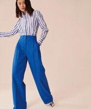VZLGU26360 TARA JARMON(タラ ジャーモン) 【ドラマ着用】Viscose drill pants ブルー