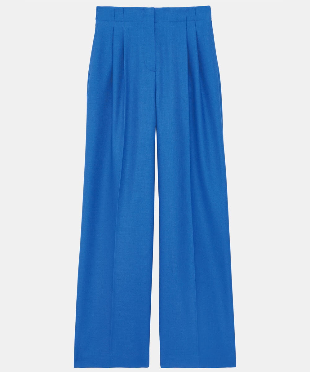 VZLGU26360 TARA JARMON(タラ ジャーモン) 【ドラマ着用】Viscose drill pants ブルー