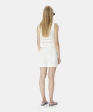 VZLGX29400 TARA JARMON(タラ ジャーモン) コットンキャンバスショートパンツ ホワイト