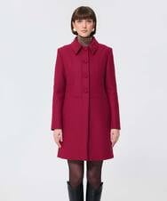 VZUAD01790 TARA JARMON(タラ ジャーモン) ウールメルトンコート ピンク