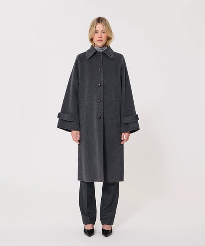 VZUAD07840 TARA JARMON ダブルフェイスウールコート