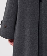 VZUAD07840 TARA JARMON(タラ ジャーモン) ダブルフェイスウールコート グレー