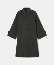 VZUAD07840 TARA JARMON(タラ ジャーモン) ダブルフェイスウールコート グレー