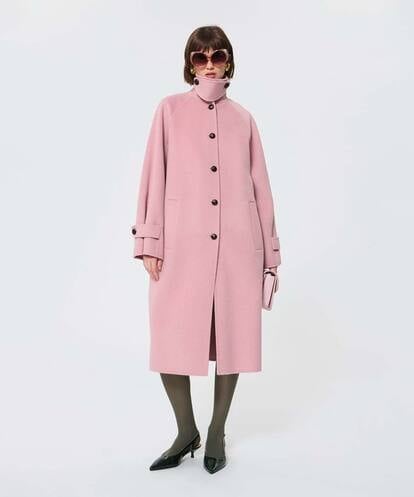 VZUAD07840 TARA JARMON ダブルフェイスウールコート