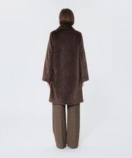 VZUAD10830 TARA JARMON(タラ ジャーモン) フェイクファーダッフルコート チョコレート
