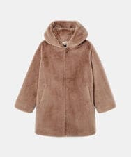 VZUAD14670 TARA JARMON(タラ ジャーモン) フェイクファーコート ベージュ