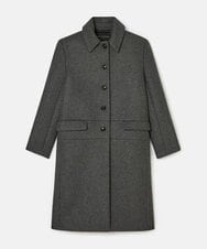 VZUAD15890 TARA JARMON(タラ ジャーモン) ウールメルトンコート グレー