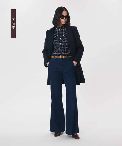 VZUAG05750 TARA JARMON ウールメルトンクラシカルコート