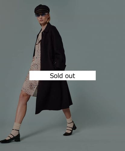 VZUAX02740 TARA JARMON Double faced wool coat