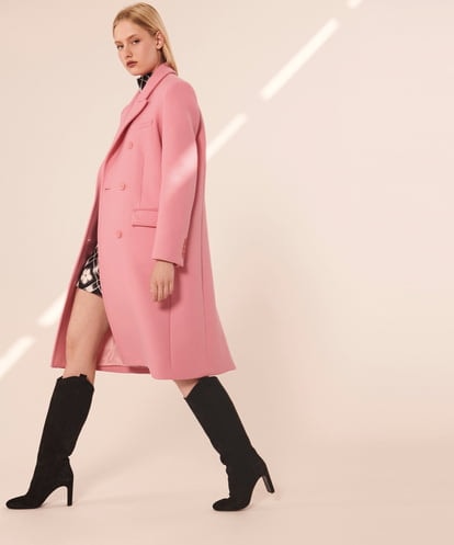 VZUAX06720 TARA JARMON Wool melton coat