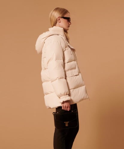VZUAX17800 TARA JARMON Matte puffer coat