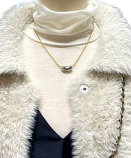 ZM2AE01040 al'aise modulation(アレーズモジュレーション) ニュアンスメタルトップネックレス ゴールド