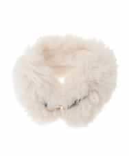 ZM2AE11035 al'aise modulation(アレーズモジュレーション) メタルフックフェイクファーカラー ベージュ