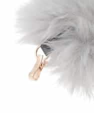 ZM2AE11035 al'aise modulation(アレーズモジュレーション) メタルフックフェイクファーカラー グレー