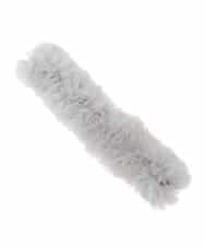 ZM2AE11035 al'aise modulation(アレーズモジュレーション) メタルフックフェイクファーカラー グレー