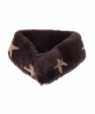 ZM2AE12039 al'aise modulation(アレーズモジュレーション) 星柄フェイクファーティペット ブラウン