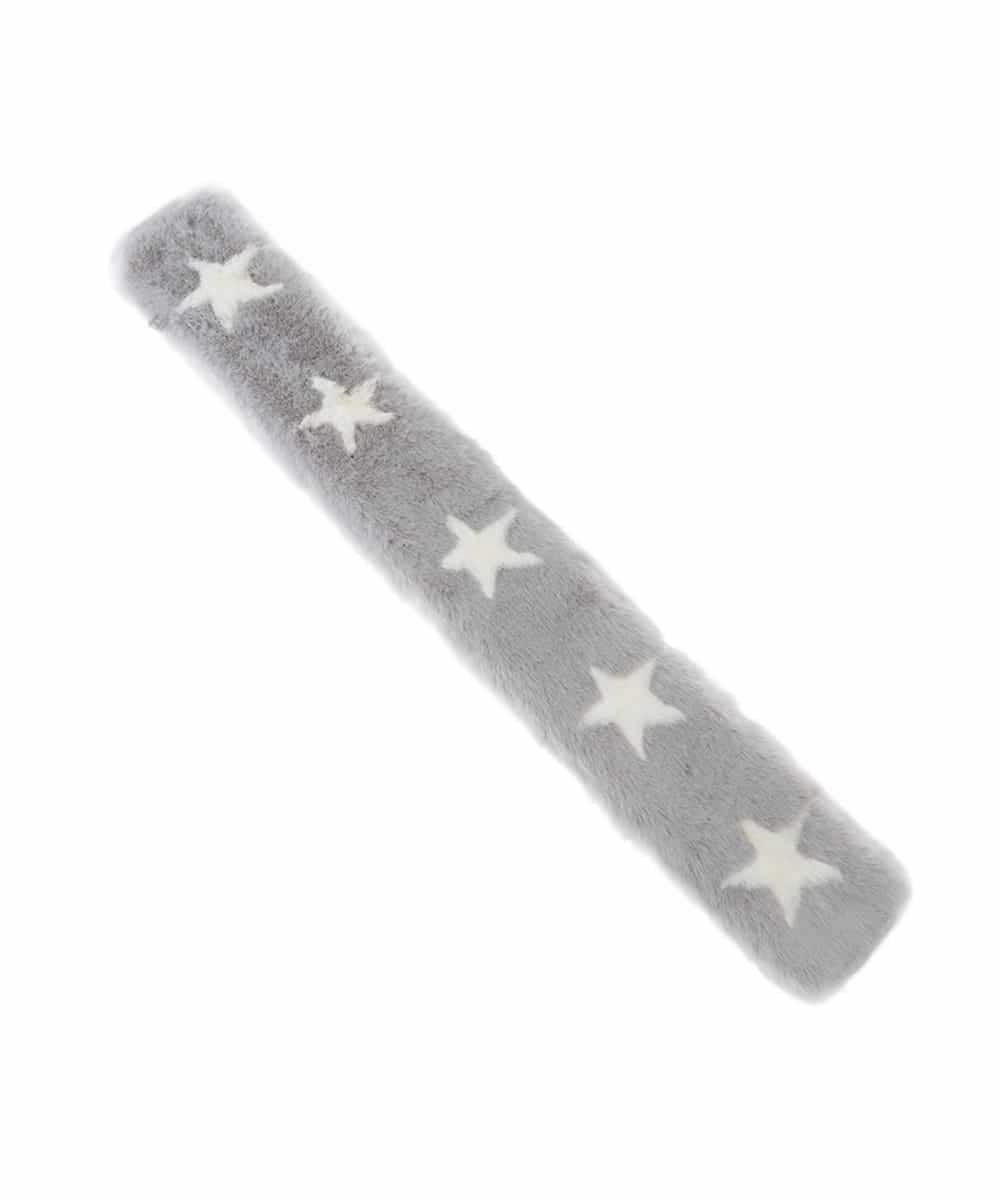 ZM2AE12039 al'aise modulation(アレーズモジュレーション) 星柄フェイクファーティペット ライトグレー