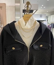 ZM2AE16070 al'aise modulation(アレーズモジュレーション) マグネット2連デザインネックレス ゴールド