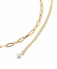 ZM2GQ04039 al'aise modulation(アレーズモジュレーション) チャームネックレス ゴールド