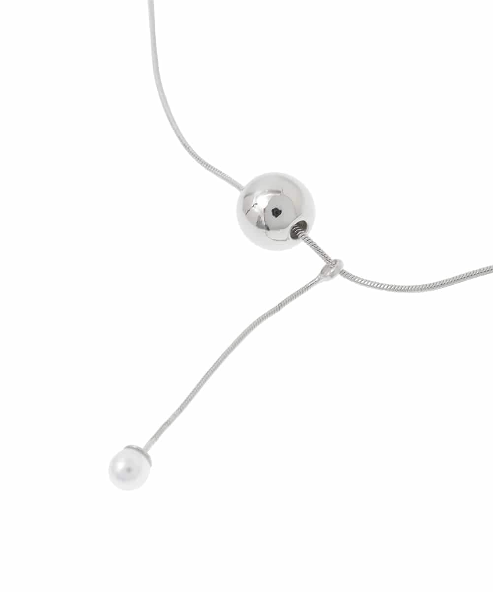 ZM2HE01035 al'aise modulation(アレーズモジュレーション) スネークチェーンボールネックレス シルバー