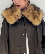 ZM3AE20078 al'aise modulation(アレーズモジュレーション) フェイクファー付け襟 ベージュ