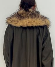 ZM3AE20078 al'aise modulation(アレーズモジュレーション) フェイクファー付け襟 ベージュ