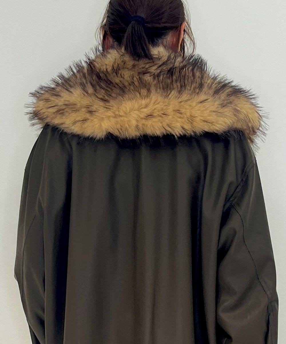 ZM3AE20078 al'aise modulation(アレーズモジュレーション) フェイクファー付け襟 ベージュ