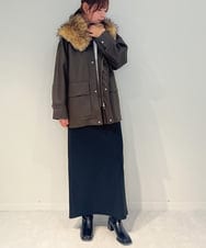 ZM3AE20078 al'aise modulation(アレーズモジュレーション) フェイクファー付け襟 ベージュ