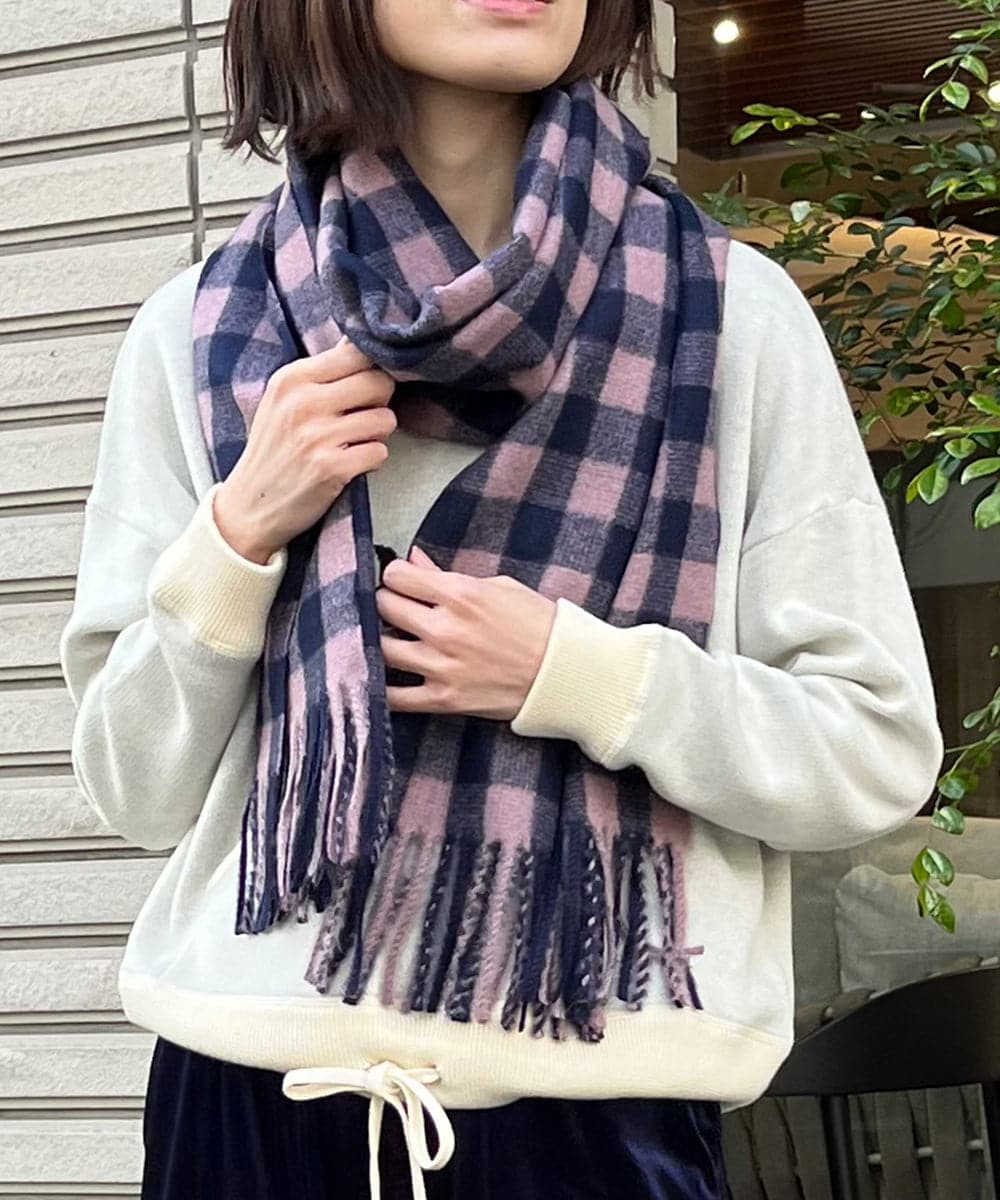 新品タグ付◇ アソースメレ ギンガムチェック 大判 ストール 日本製 - 小物 新品タグ付◇ アソースメレ ギンガムチェック 大判 ストール 日本製 - 小物