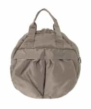 ZM5AE06090 al'aise modulation(アレーズモジュレーション) 【2WAY】ダブルポケットサークルハンドバッグ カーキ