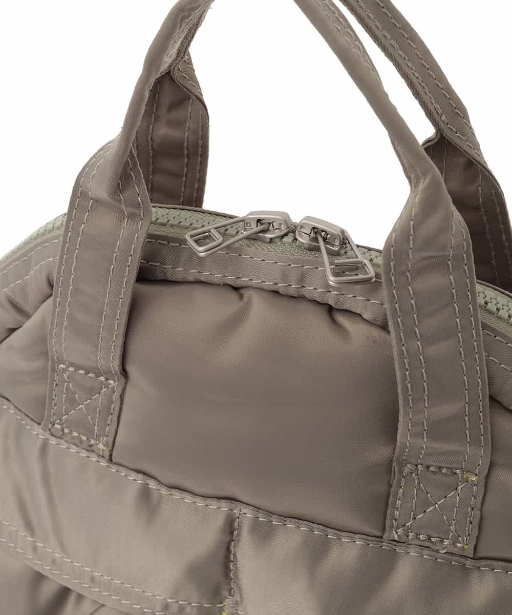 ZM5AE06090 al'aise modulation(アレーズモジュレーション) 【2WAY】ダブルポケットサークルハンドバッグ カーキ