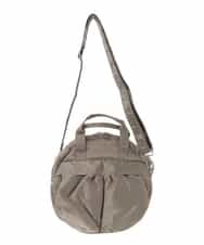 ZM5AE06090 al'aise modulation(アレーズモジュレーション) 【2WAY】ダブルポケットサークルハンドバッグ カーキ