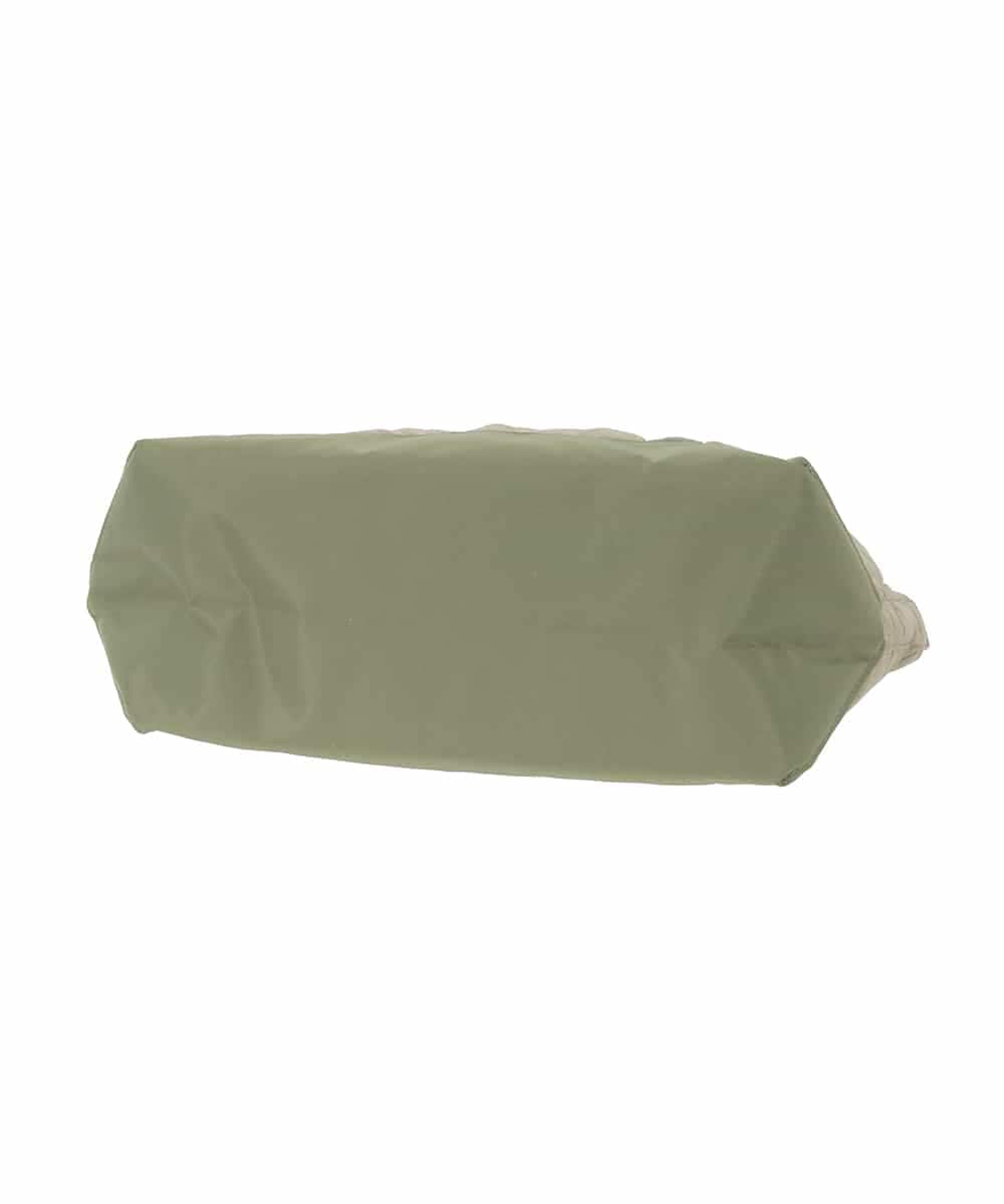 ZM5AE07090 al'aise modulation(アレーズモジュレーション) ウェーブキルティングベルトトートバッグ カーキ