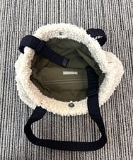 ZM5AE08079 al'aise modulation(アレーズモジュレーション) ボアスクエアトートバッグ ホワイト